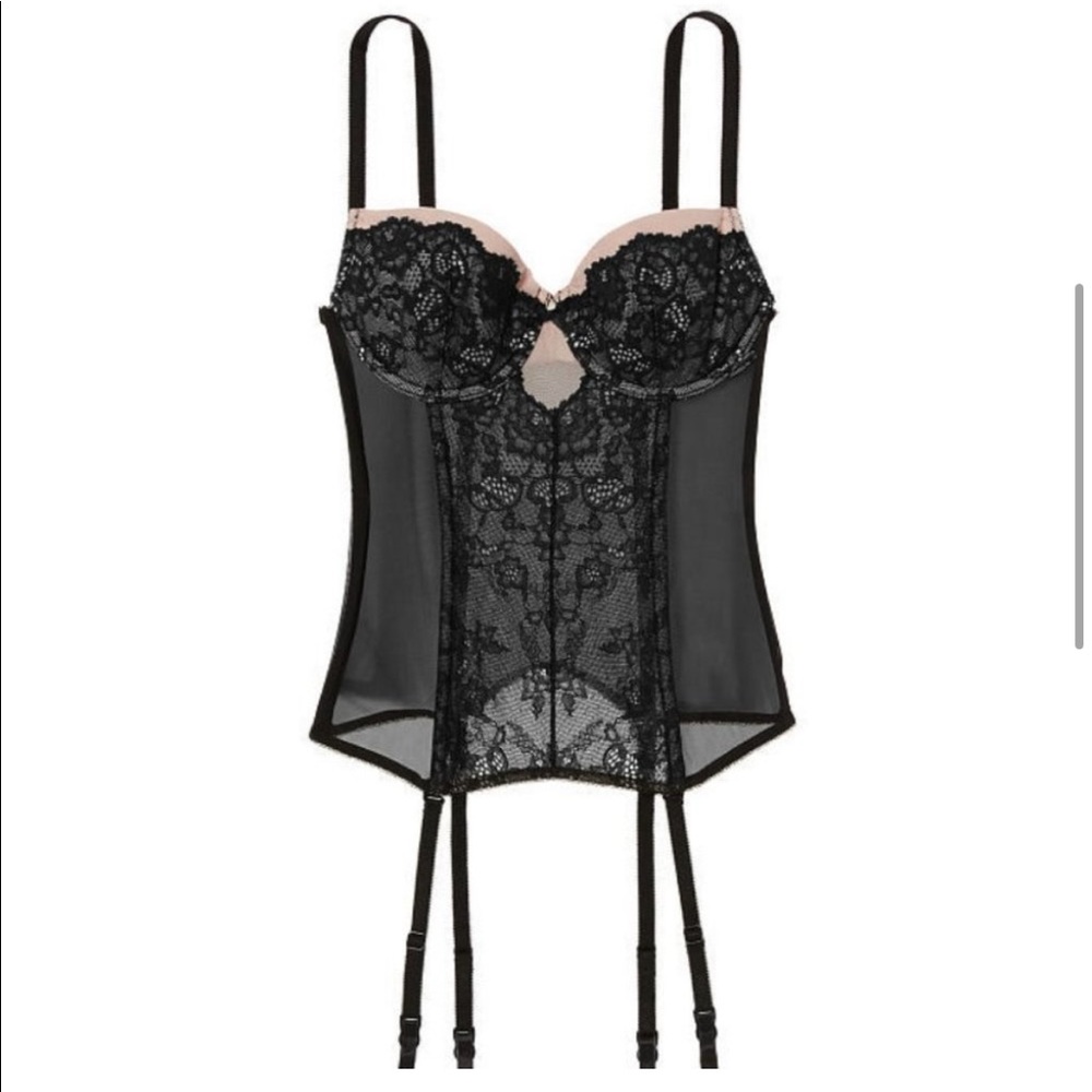 Floral Lace & Ring Bustier Corset